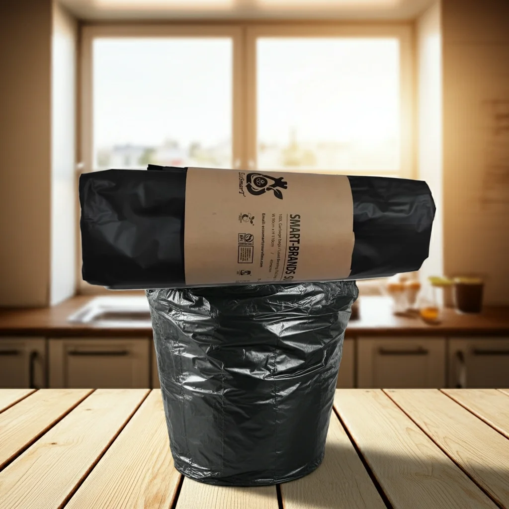 Black Biodegradable Bin Liners for General Waste - 100L