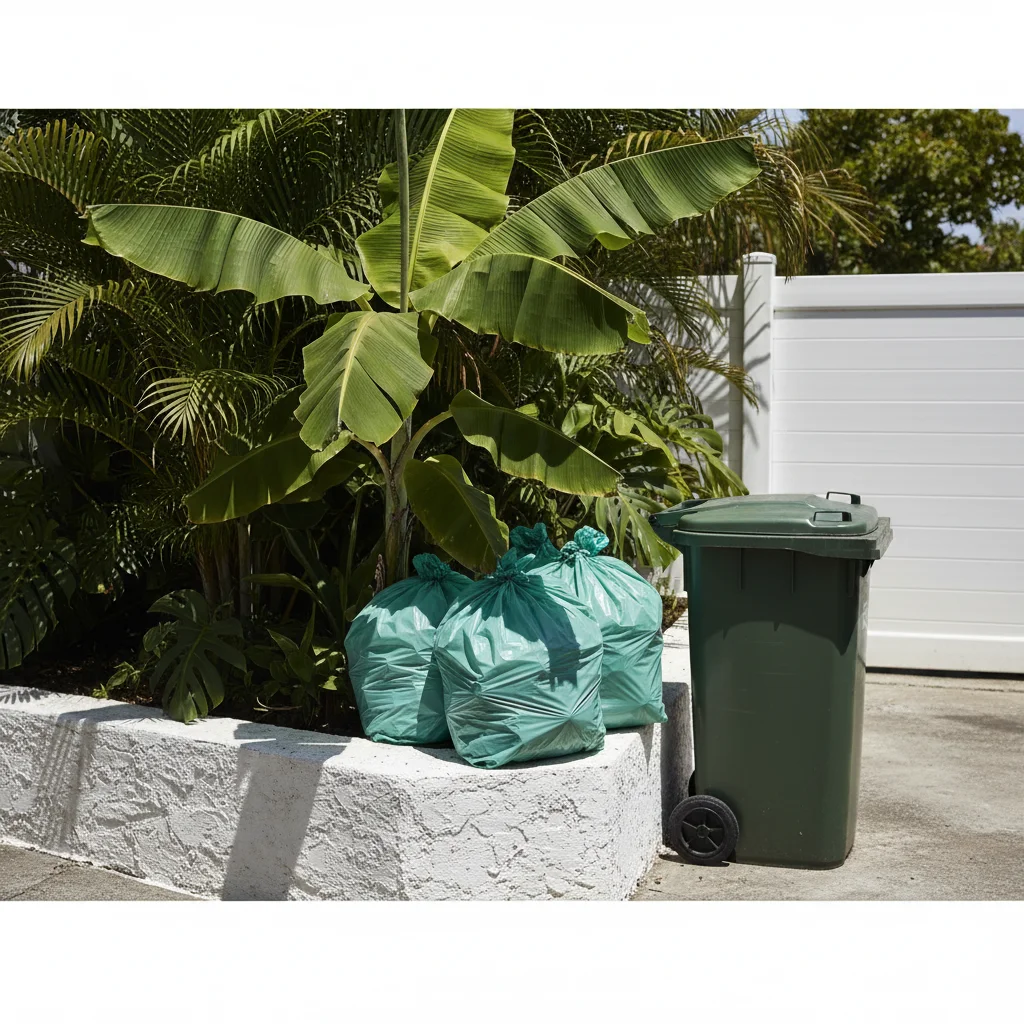 Green Biodegradable Bin Liners for Organic Waste - 50L