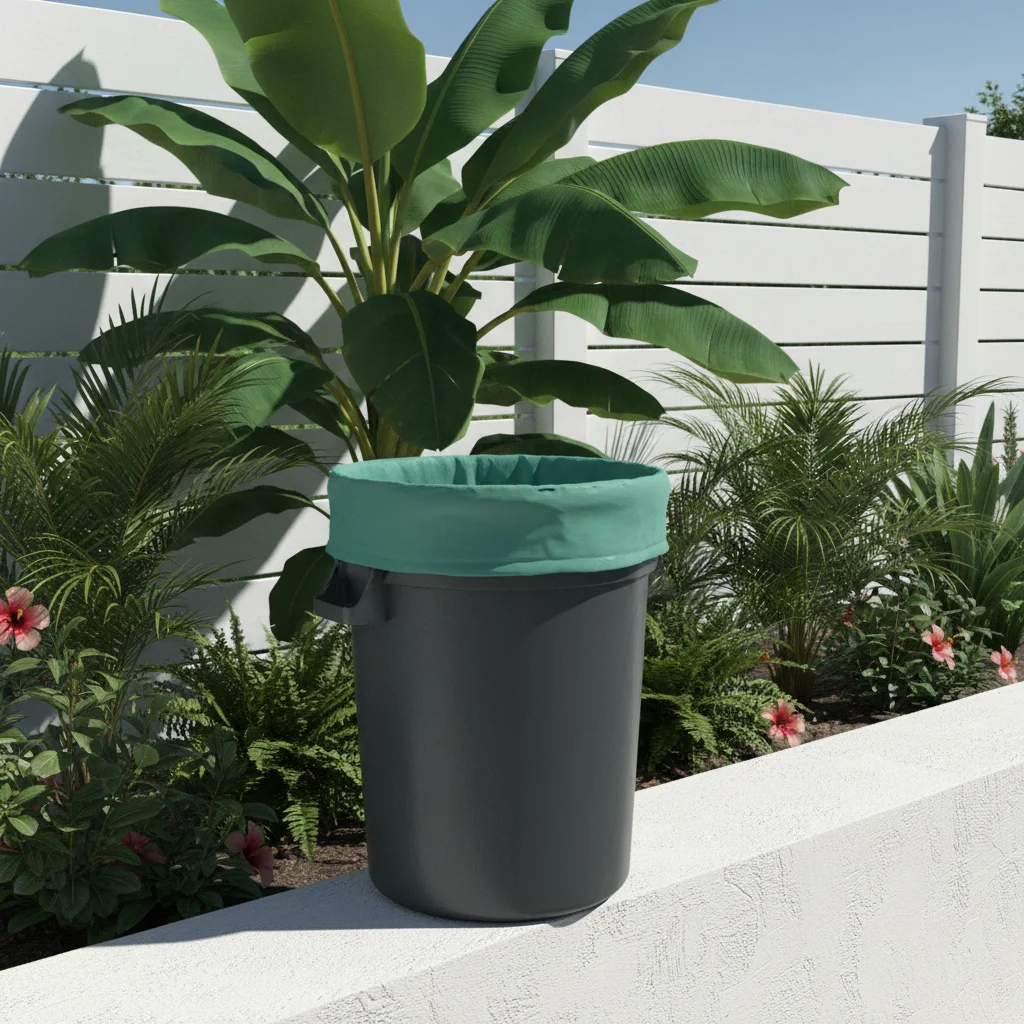 Green Biodegradable Bin Liners for Organic Waste - 50L