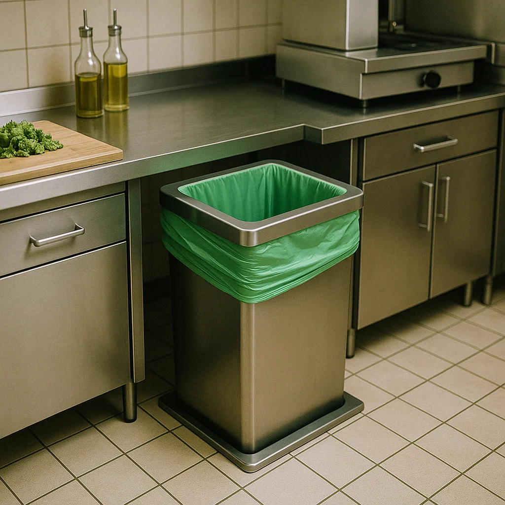 Green Biodegradable Bin Liners for Organic Waste - 50L