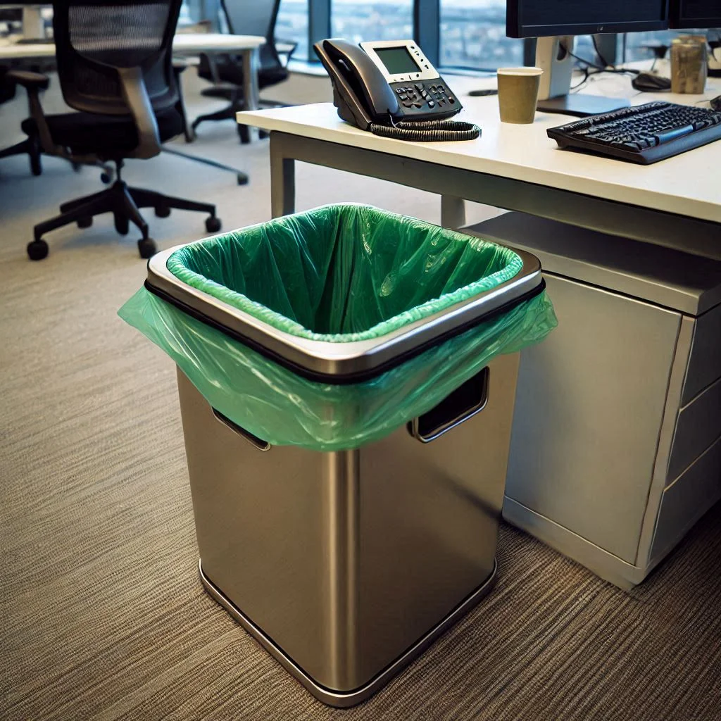 Green Biodegradable Bin Liners for Organic Waste - 50L